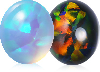 White & Black Opal