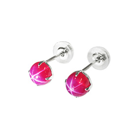 Star Ruby Earrings