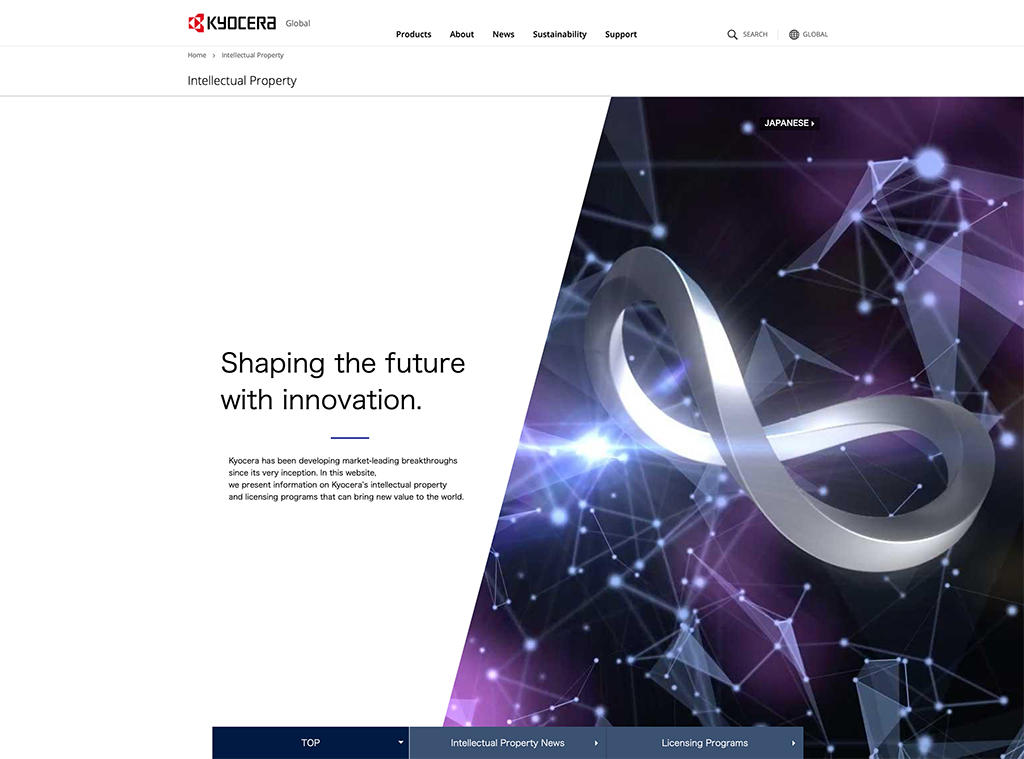 images: Kyocera Group Intellectual Property Site